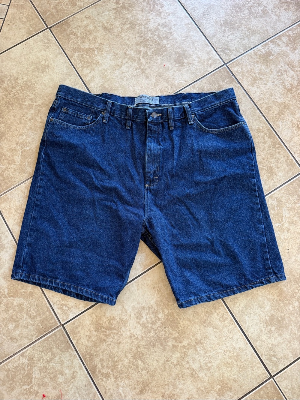 Wrangler Men's Deep Blue Denim Jean Shorts Jort